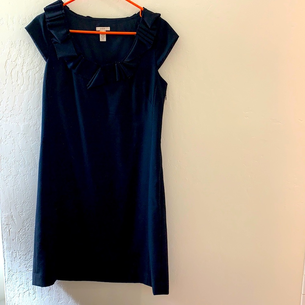 Black wool J. Crew dress